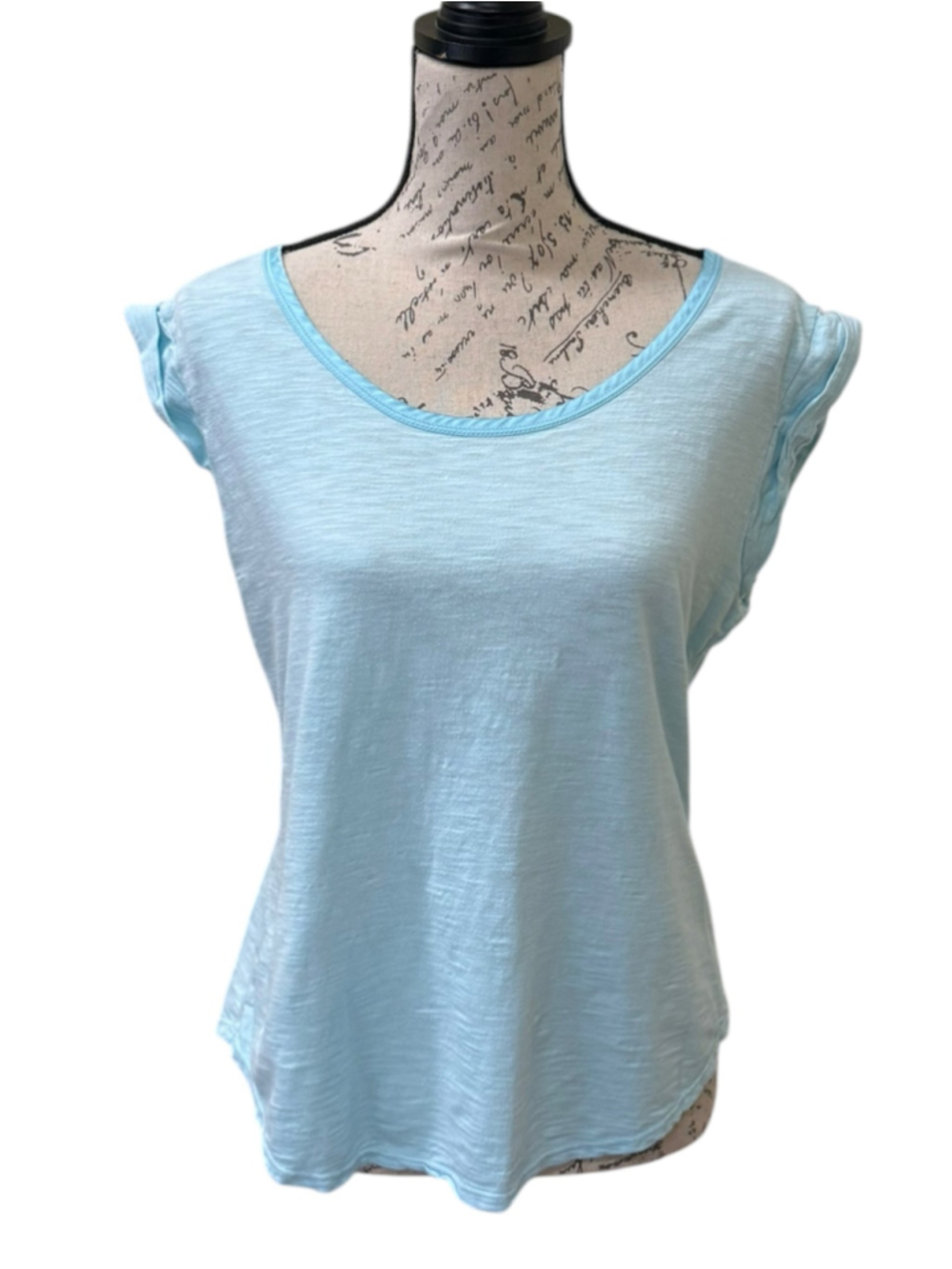 Women's White House Black Market Short Sleeve Tee, Size M, Light Blue